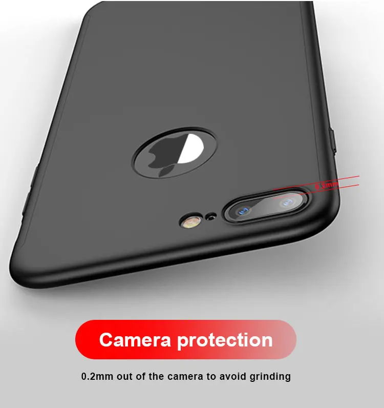 IPaky 360 полная защита чехол для iphone 8 чехол 8 plus для iphone 8 роскошный армированный Тонкий чехол для iphone 8 plus coque 8 plus чехол