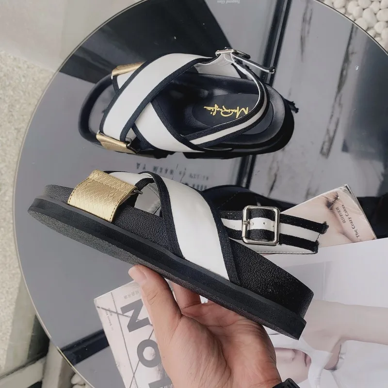 Повседневная Белая обувь, женские сандалии на платформе, zapatos de mujer, летняя новинка, chaussure femme, женские пляжные сандалии, sandalias mujer
