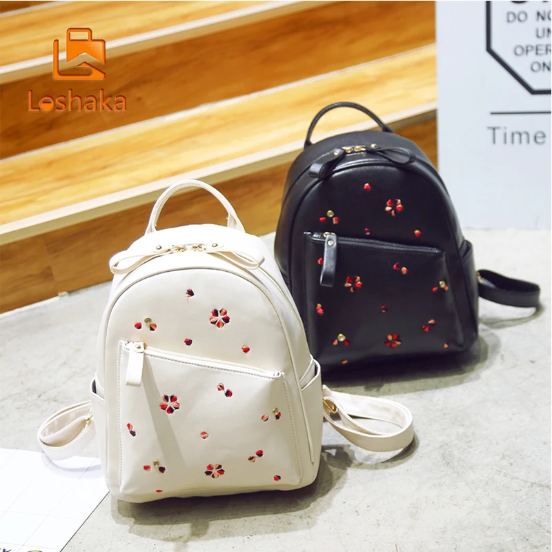 Loshaka цветочный женский кожаный рюкзак 3 комплекта/шт. подростковые рюкзаки модная