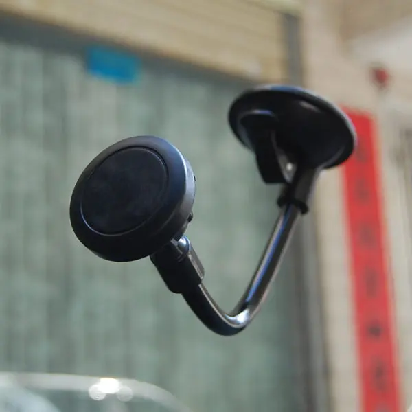 Magnetic Car Holder Windshield Magnet Car Phone Holder Flexible Tube Car Holder Easy One-hand Display Stand Mount Support - Цвет: black
