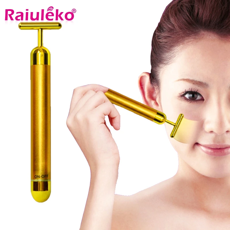 Energy beauty Bar 24K золотой импульсный укрепляющий массажер для лица роликовый массажер Dr. pen уход за кожей лечение морщин