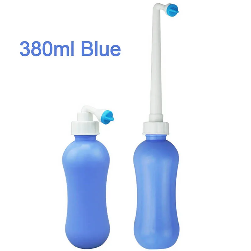 380ml BLue Портативный путешествия биде- ванная комната личной гигиены биде опрыскиватель- ручной биде спрей биде портативный душ туалет ручной душ биде туалетная вода турник настенный миксер насадки на кран спартак bidet - Цвет: 380ml BLue