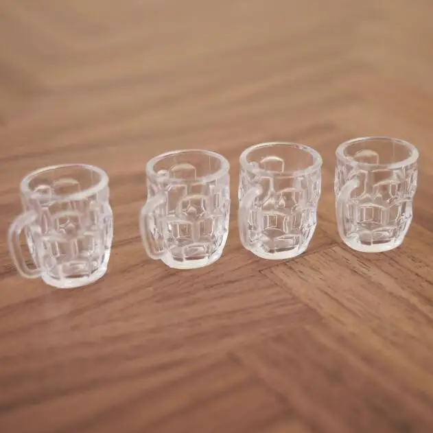 Beer mug Кукольный дом кухонные аксессуары винные стаканы стаканчики для воды мини стеклянный детский игровой домик аксессуары - Цвет: Beer mug