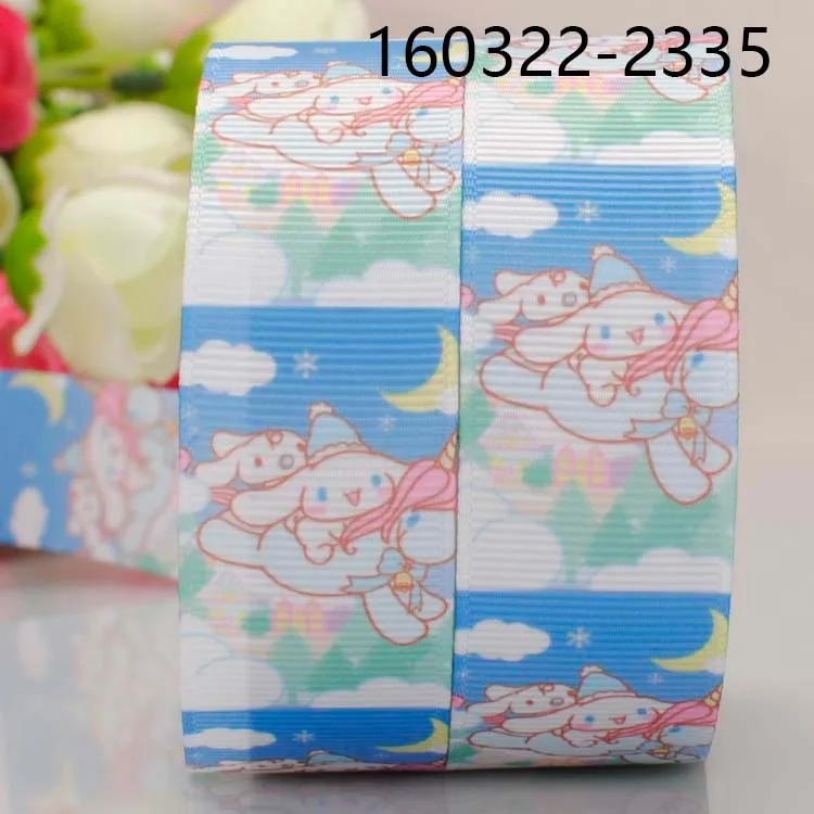 10yards-different sizes-cute Japanese cartoon ribbon printed Grosgrain ribbon 151120-15870 - Color: 160322-2335