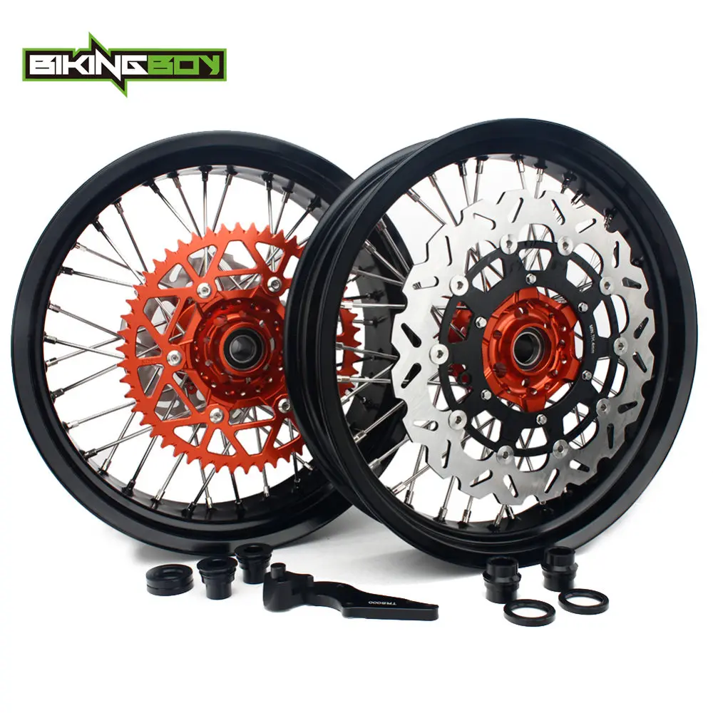 BIKINGBOY 3 5 0/4 5/4 25 17 &quotколесо для супермото обод ступицы тормозные диски кронштейн