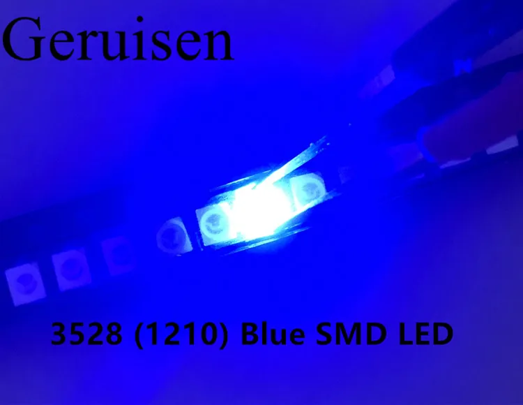1210 3528 SMD LED ультра яркий синий свет Диод 470 475NM 3 0 6 V чип светодиодные лампы высокого