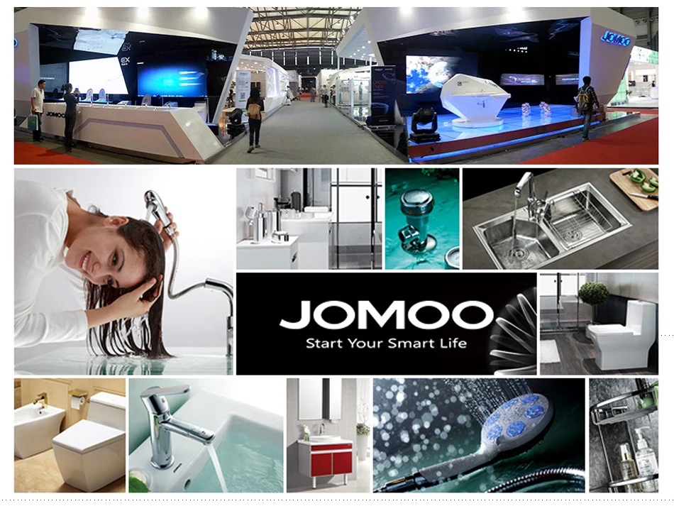 JOMOO выдвижной кухонный кран хромированный, высокое давление, 360 вращение, кран для раковины, латунный, с одной ручкой, смеситель для воды, кран для кухни