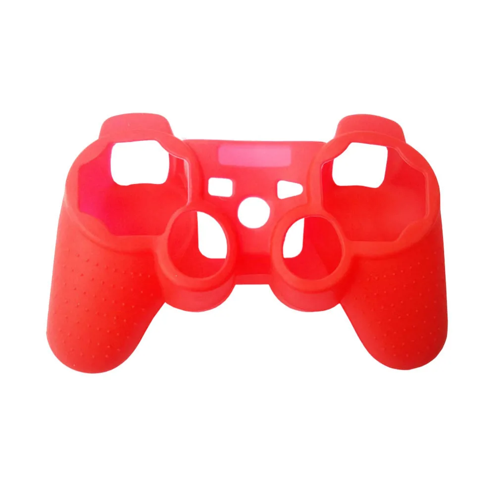 Защитный силиконовый гелевый Чехол для контроллера Sony PS2 PS3 красный чехол|pouch|pouch