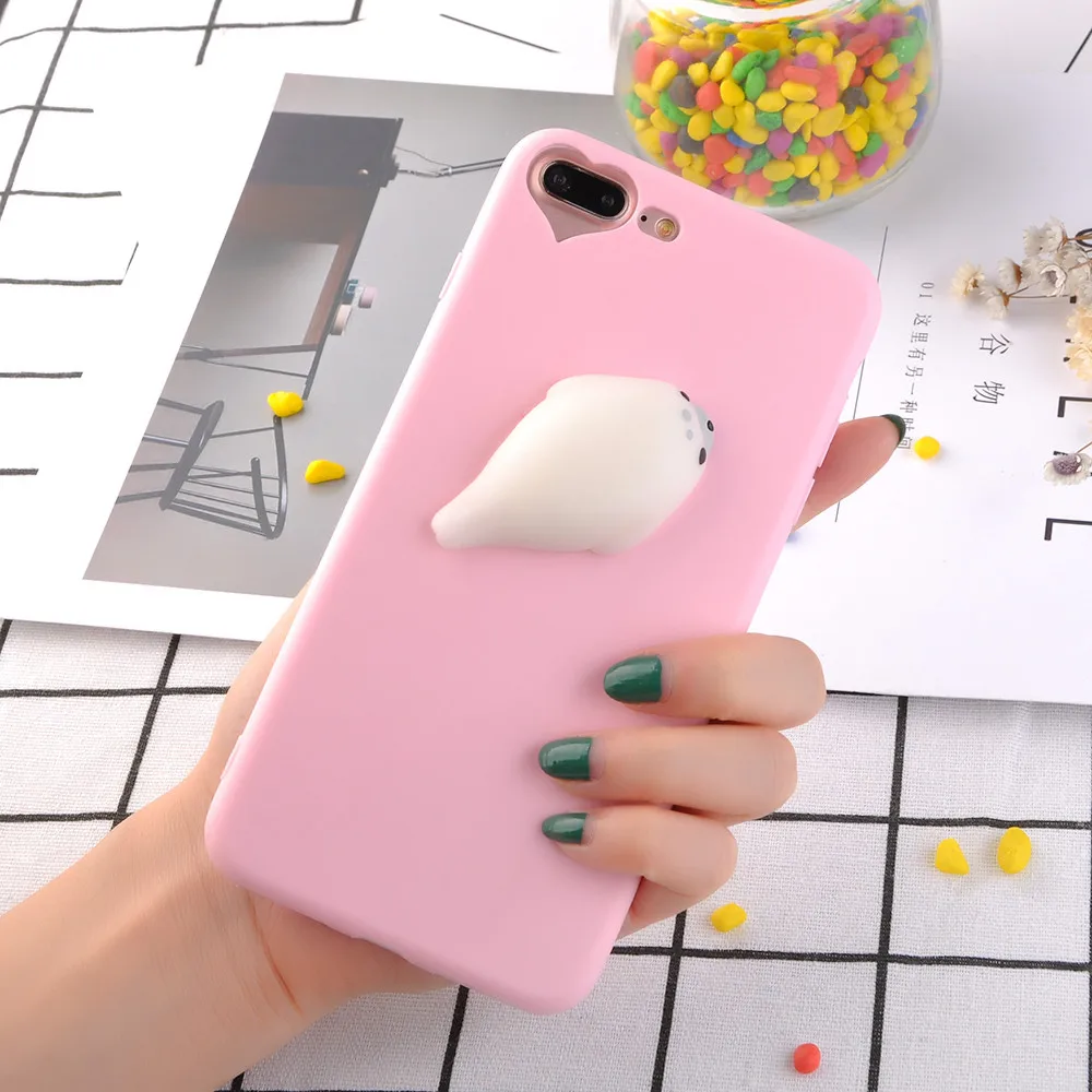 Персонализированный 3D чехол для мобильного телефона для iPhone 6S чехол s антистресс сердце отверстие мягкие игрушки чехол для iPhone 6 7 8 Plus