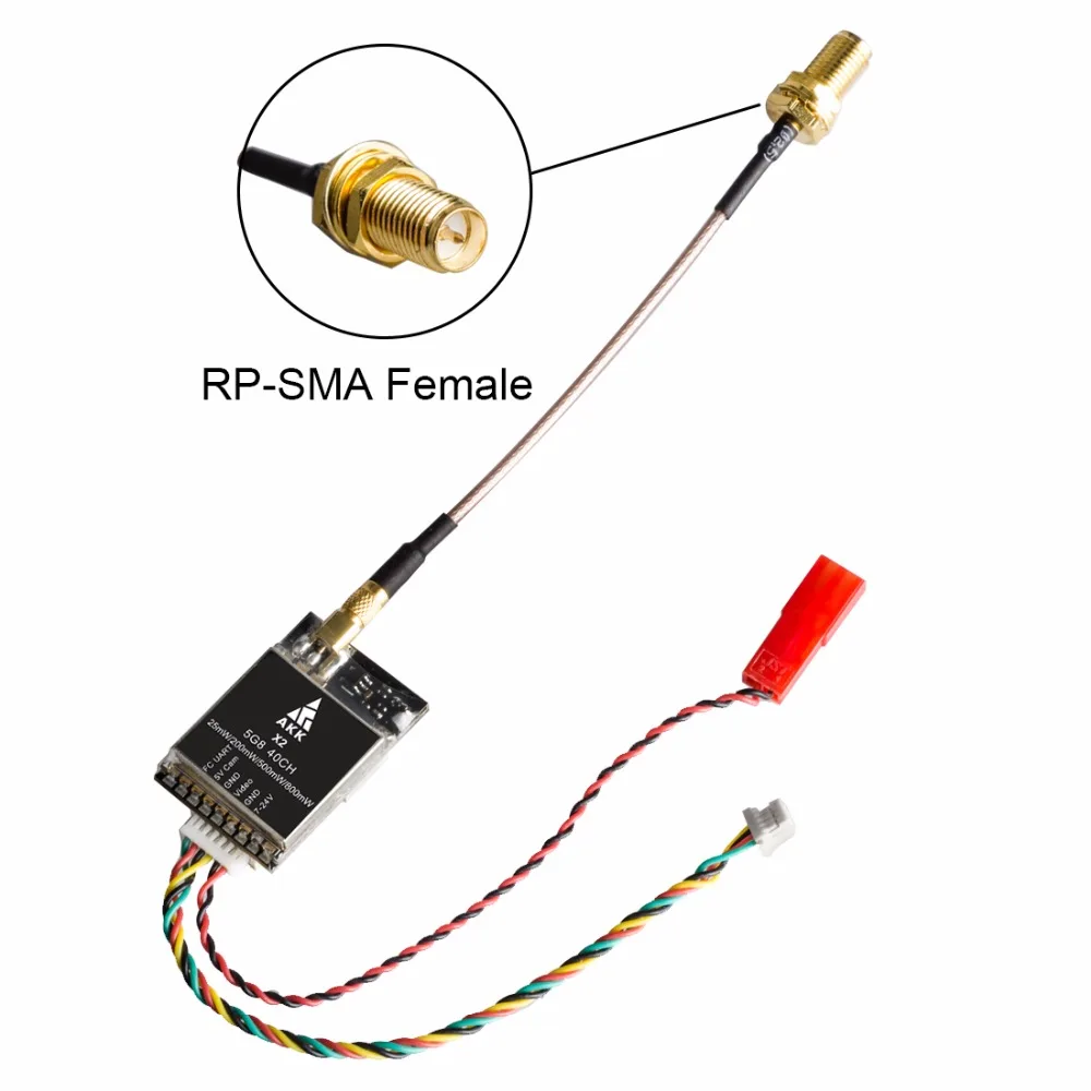АКК X2 5,8 ГГц 40CH 0,01 mW/25 mW/200 mW/500 mW/800 МВт переключаемый fpv-передатчик совместим с Betaflight OSD FC