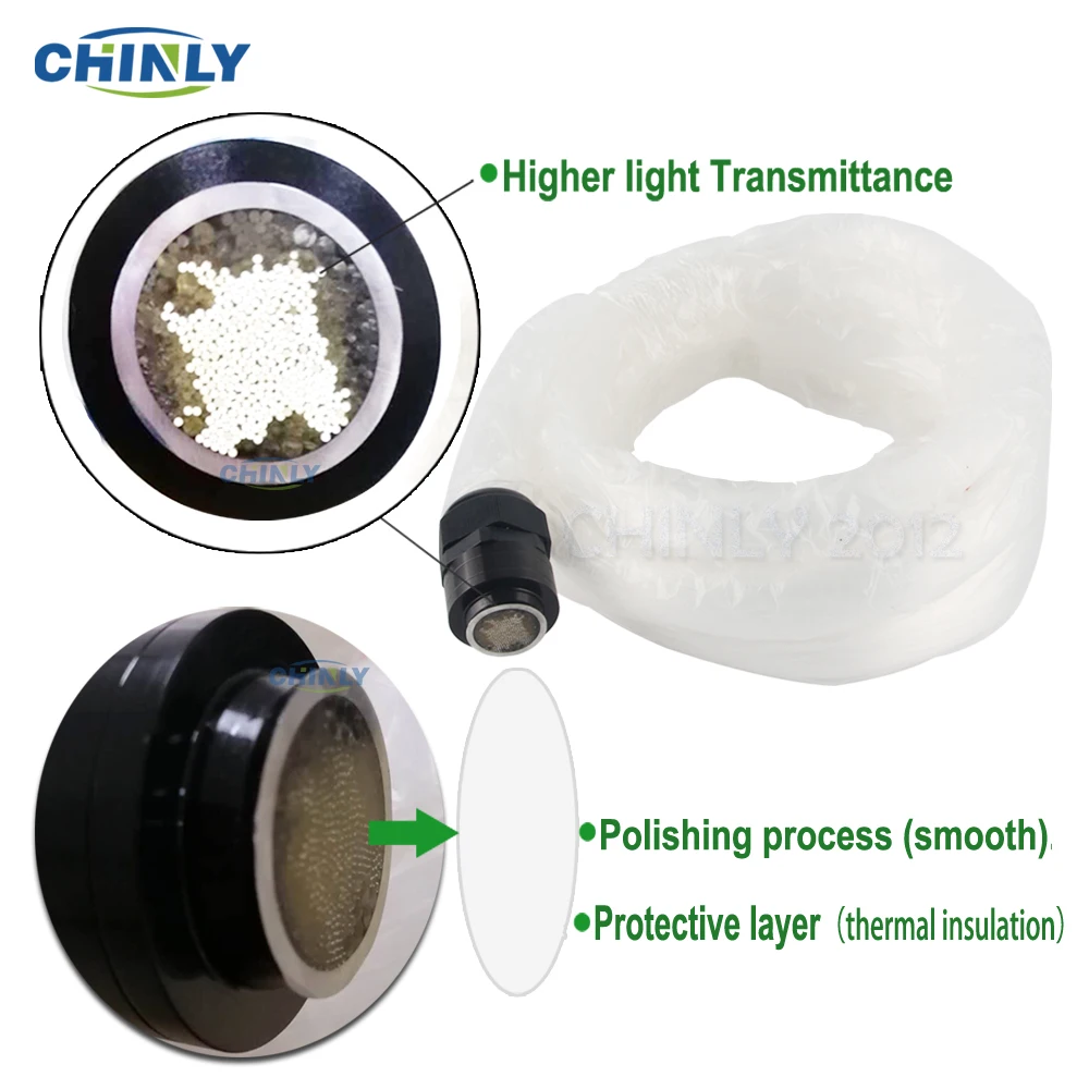 RGB сенсорный дистанционный волоконно оптический светильник 16 Вт 3 метра