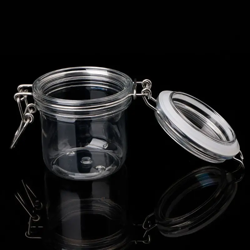 120 мл пластиковый круглый зажим Топ банка для хранения с герметичным уплотнением