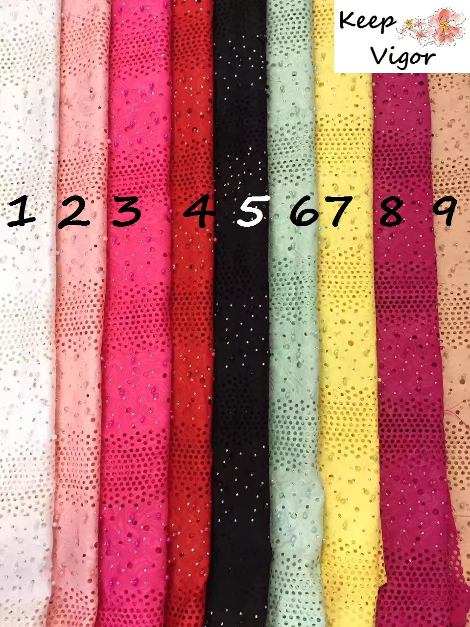 (5 метров) Лидер продаж Африки вышивка восемь цветов элегантность жаккардовые Hollow