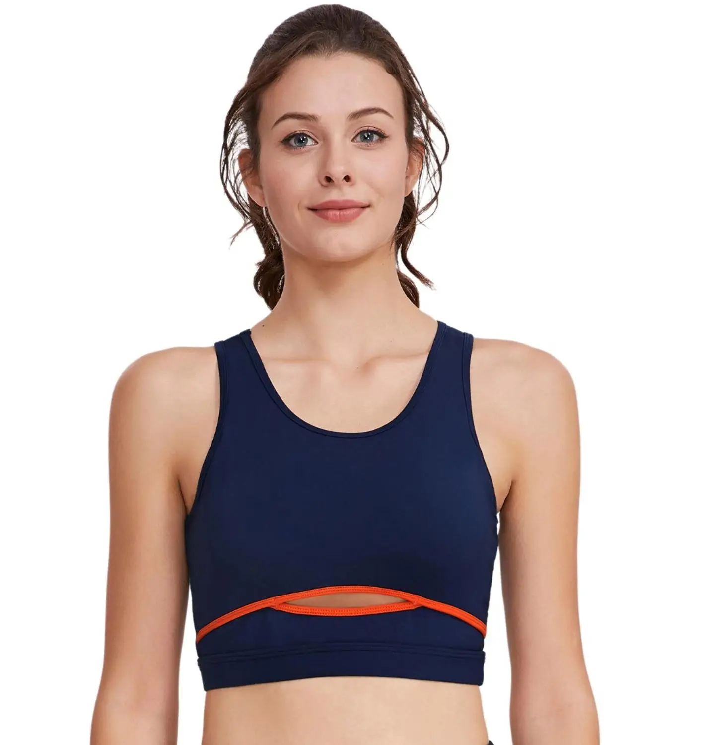 Dark Blue Zhuohe Push Up спортивный топ белый пастель сухая бюстгальтер танк Sujetador Deportivo лифчик без лямок Fitness Bra Women пушап пушап Drop Shipping - Цвет: Dark Blue