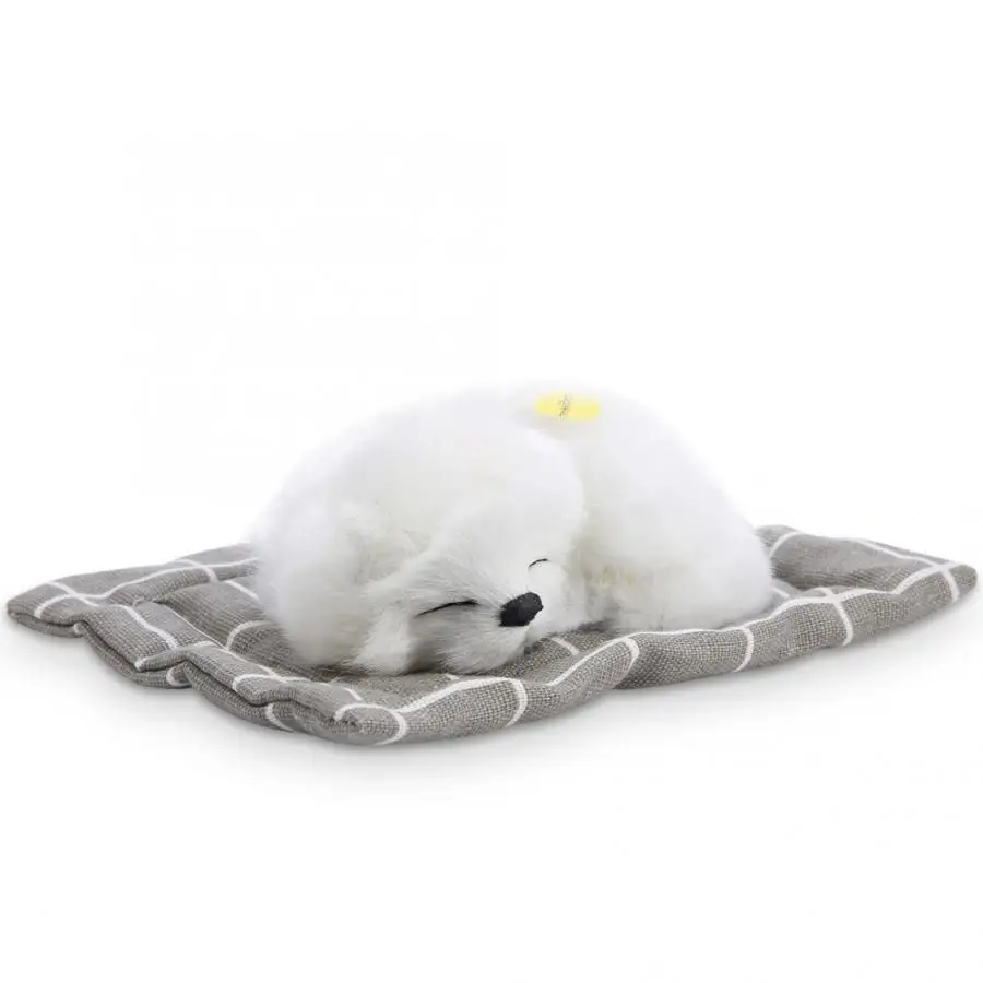 Прекрасный моделирование животных кукла PlushToy электронные игрушки для детей собак спящие собаки со звуком piesek interaktywny