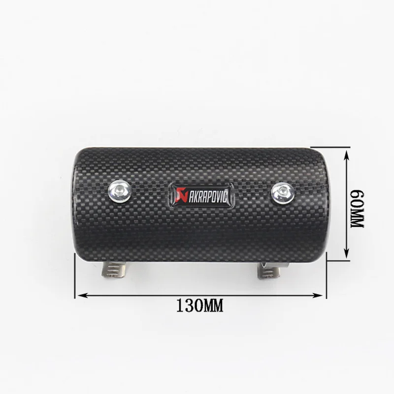 Motorcycle Exhaust Muffler Link Pipe Carbon Fiber Stainless Steel Heat Shield Cover Guard With AK Sticker | Автомобили и