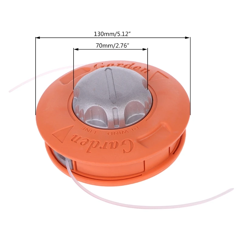 Универсальная Головка триммера линии подачи Bump, алюминиевая режущая головка для травы, кусторез, запчасти, Прямая поставка