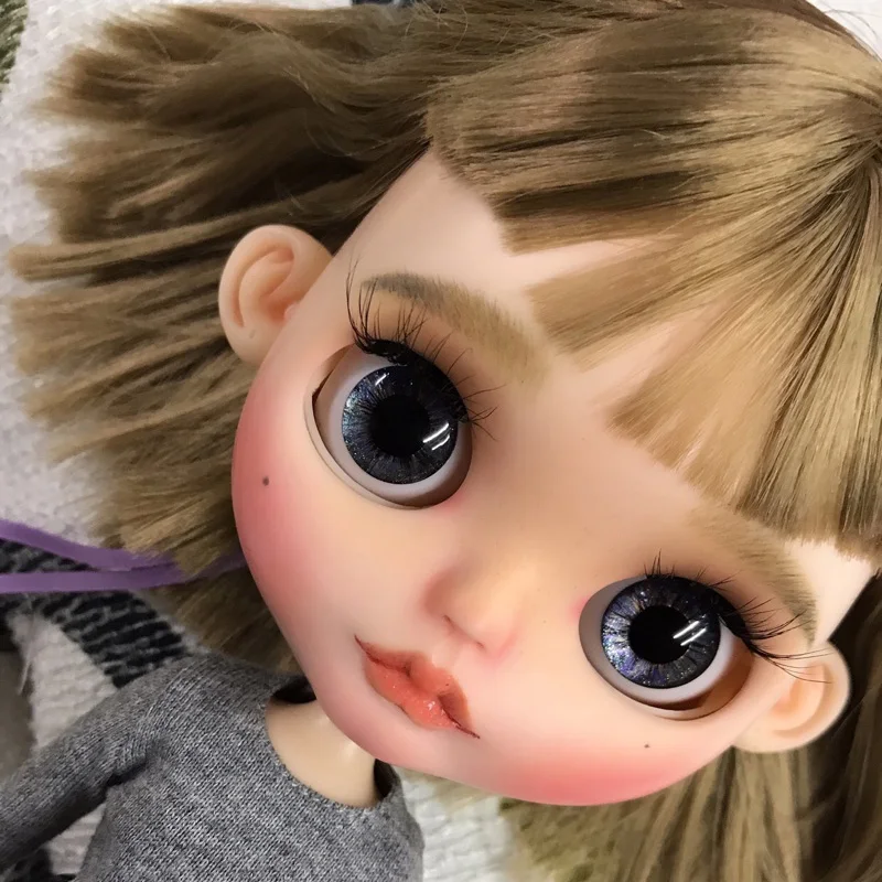 Кукла Blyth ICY DBS No.BL662 с коричневыми волосами и белым лицом Neo 1/6 BJD ob24 | Игрушки хобби