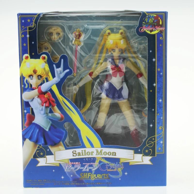 Бесплатная доставка 6 &quotSailor Moon Аниме Tsukino Usagi SHF 2nd Ver. В коробке 15 см ПВХ фигурка