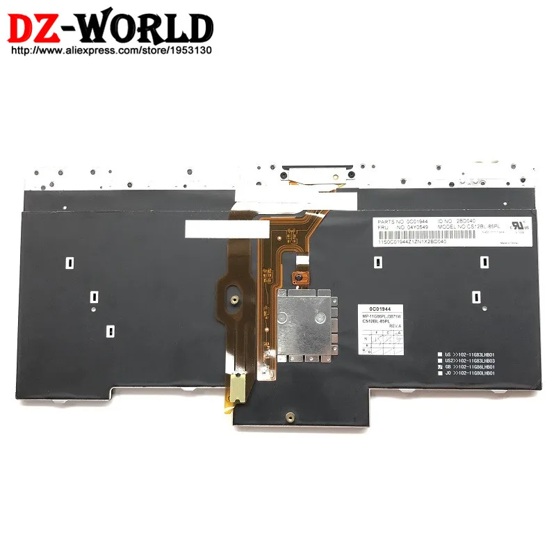 Новый оригинал для Thinkpad X230 X230i X230T (X230 планшет) клавиатура с подсветкой PL польская