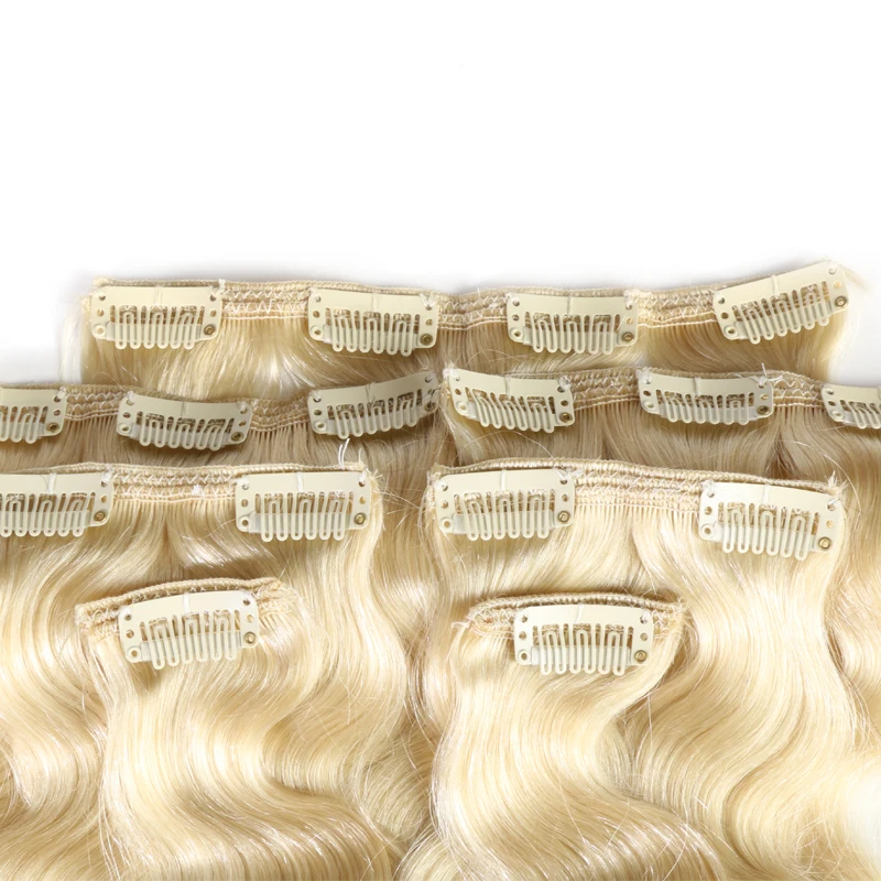 Addbeauty 120 г Комплект на всю голову 613 блондинка Цвет машина сделала Волосы Remy