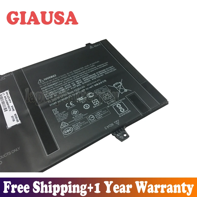 GIAUSA Новый 11 55 V 57Wh OM03XL Аккумулятор для HP EliteBook X360 1030 G2 HSTNN-IB70 863167-1B1 серии | Компьютеры