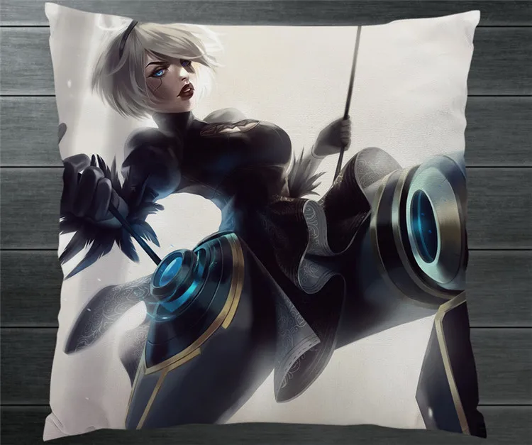 Наволочка NieR Automata YoRHa 2B с мультяшным рисунком двусторонняя 40x40 см|Костюмы аниме| |