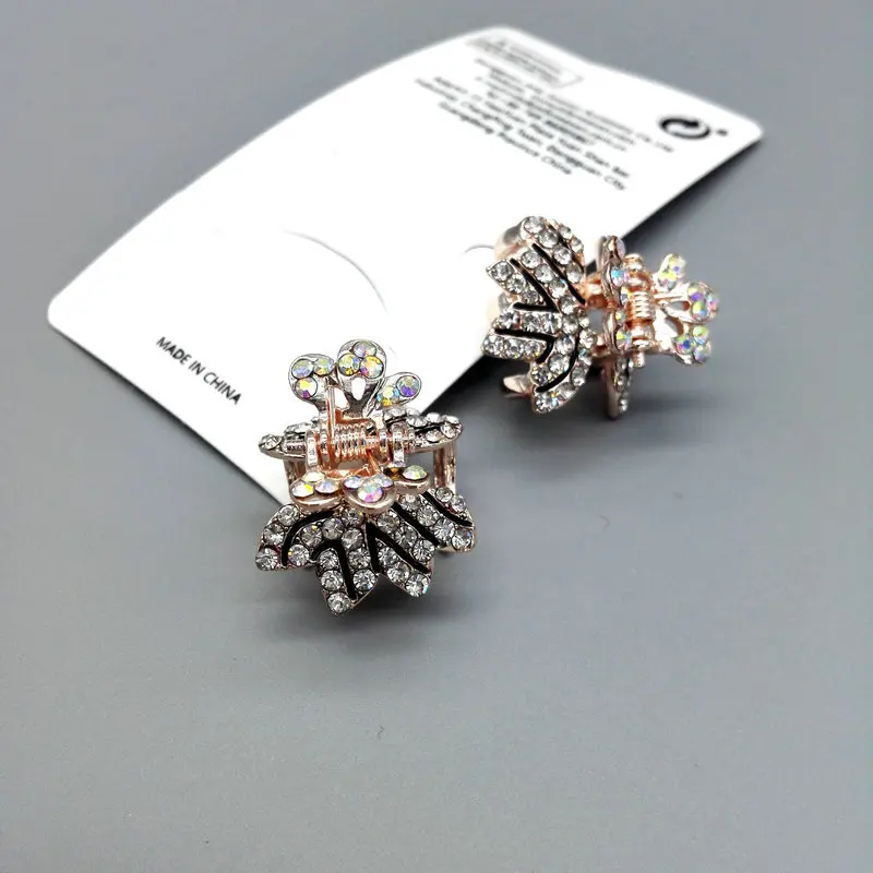 2017 розовое золото украшения для волос коготь аксессуар на голову со стразами с