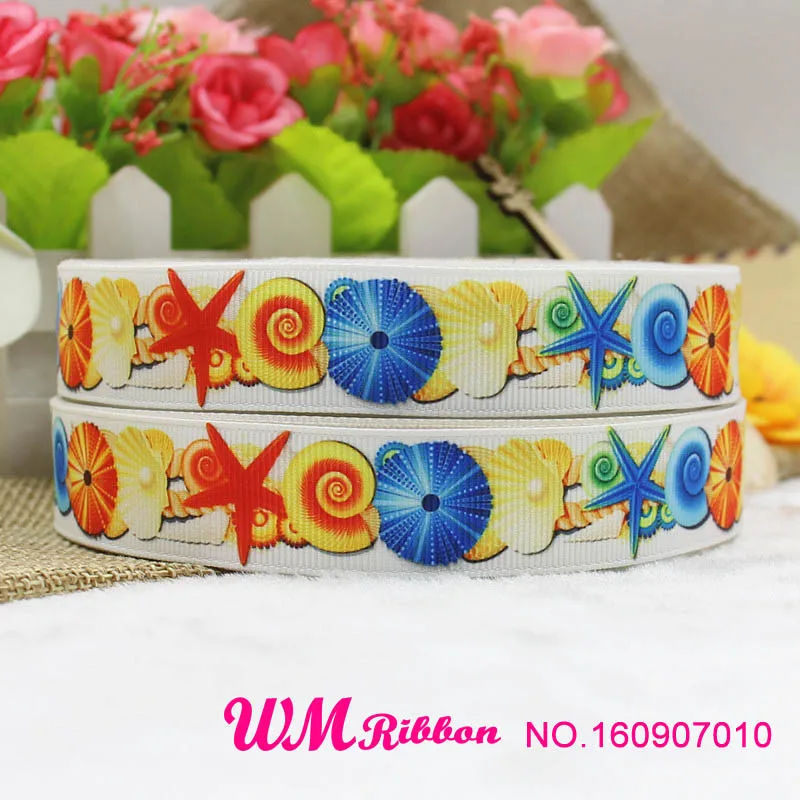 Q& N ленты 7/8 дюймов 22 мм Лодка паруса печатные grosgrain ленты для свадьбы рождественской вечеринки украшения DIY лук ленты для поделок карты
