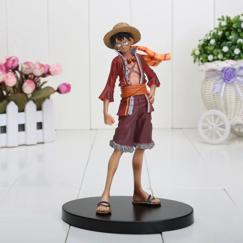 Аниме One Piece Monkey D Luffy 17 см с накидкой 15-й юбилейный выпуск ПВХ экшн-фигурка