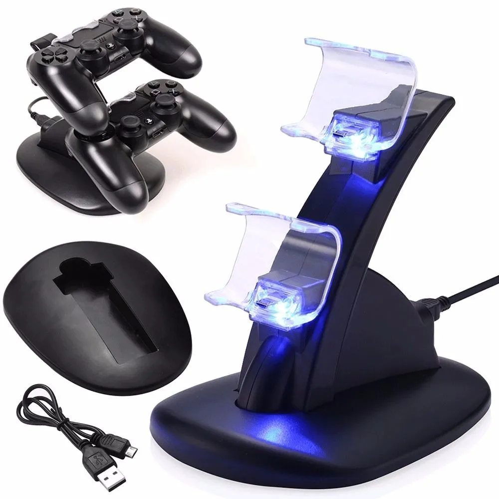 5 шт. светодиодный двойной USB Стенд Зарядное устройство быстрой зарядки док