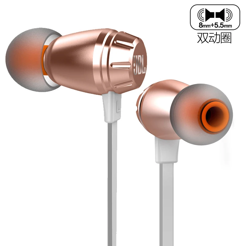 T380A музыкальные наушники-вкладыши 3 5 мм Проводная стереогарнитура двойной