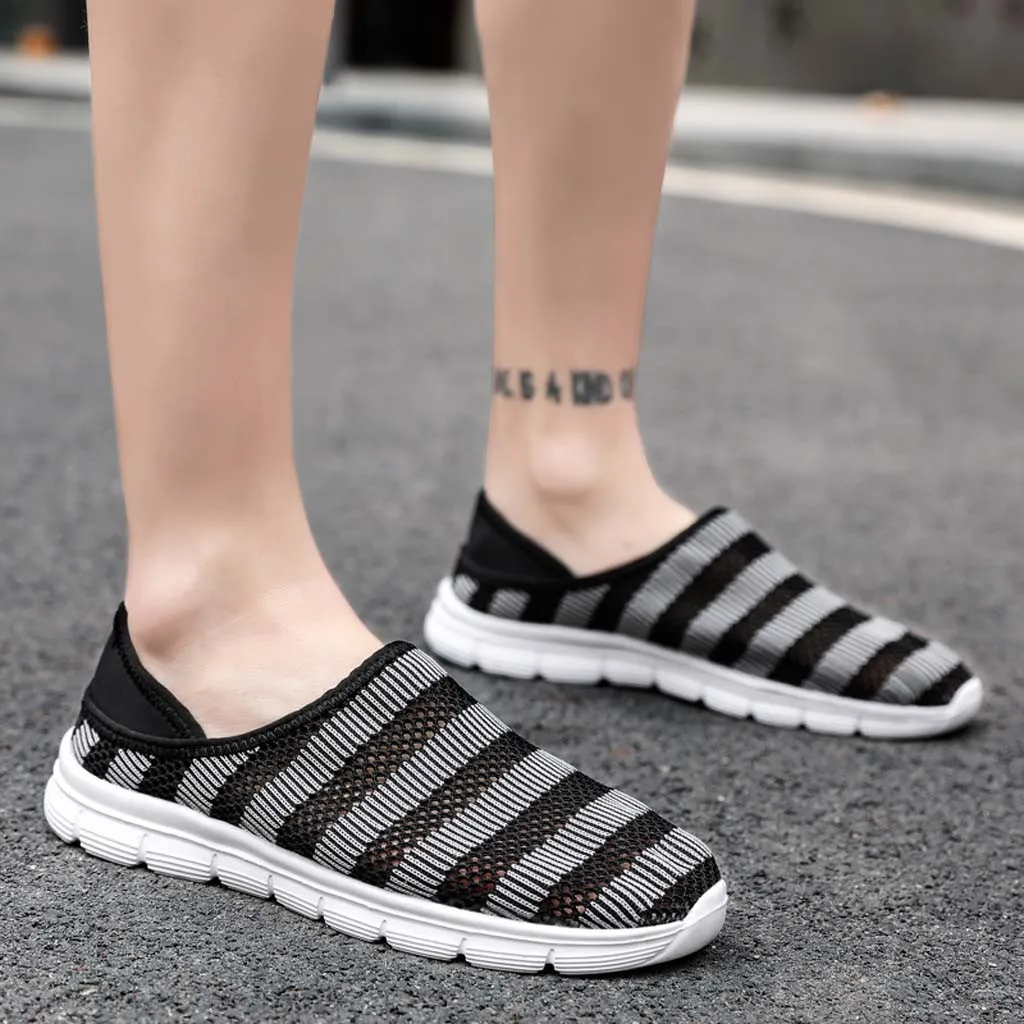 CHAMSGEND мужская повседневная обувь из сетчатого материала два способа Новинка 2019