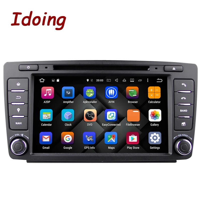 Idoing 4GB + 64G Руль 2Din Android для Skoda Octavia 2 2009 2015 автомобильный DVD мультимедийный плеер