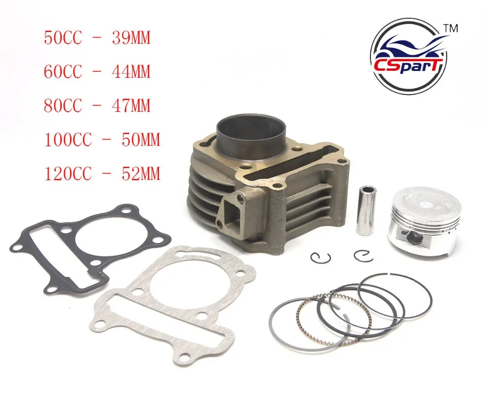 GY6 50CC 60CC 80CC 100CC 120CC 39 мм 44 мм 47 мм 50 мм 52 мм Комплект прокладок поршневого кольца цилиндра Taotao Keeway Запчасти для скутера