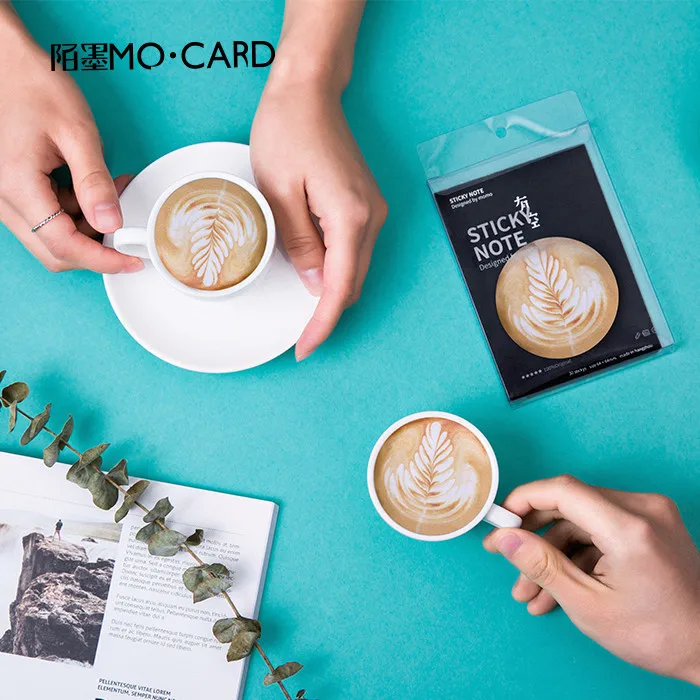 30 Sheets/pack 8 Styles Japanese Stationery Coffee Tape Eggs Bookmarks Stickers Post it Memo Pad Sticky Notes Cute Stationery|pad sticky|memo pad