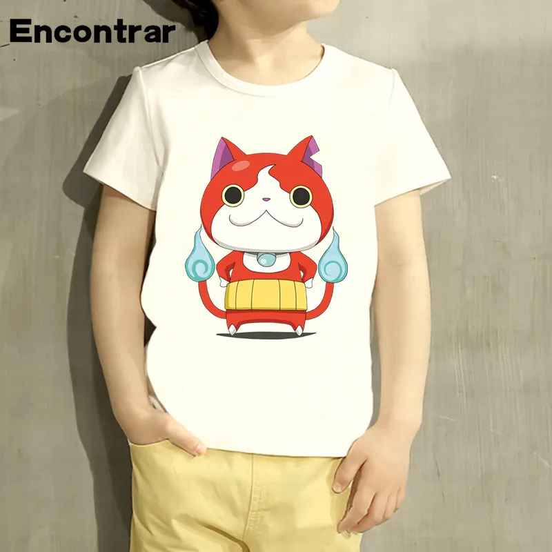 Для маленьких мальчиков/девочек Yo Kai Watch Дизайнерская футболка с рисунком героев