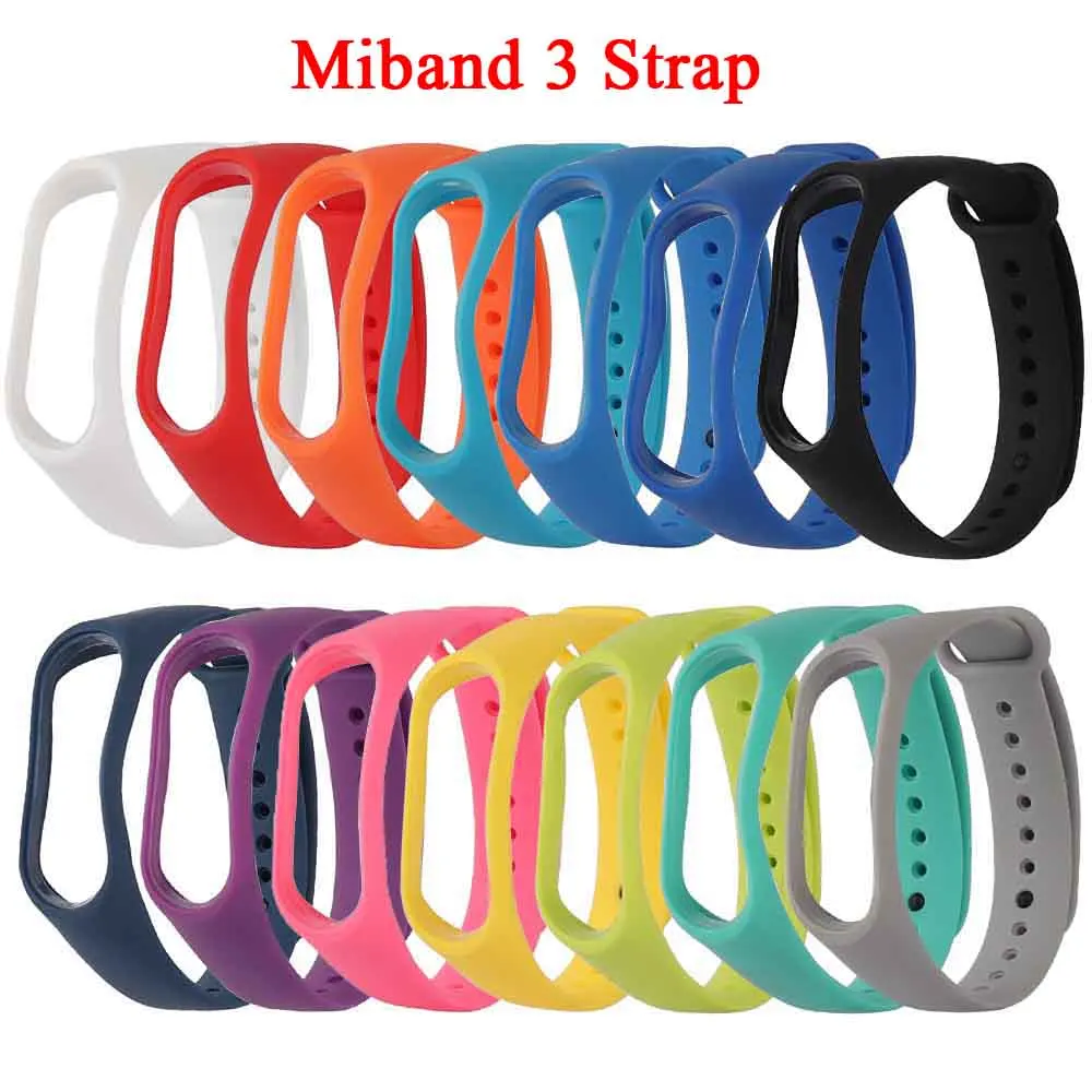 Mi Band 3 ремешок с защитой от потери силиконовый для замены Спортивные Ремни