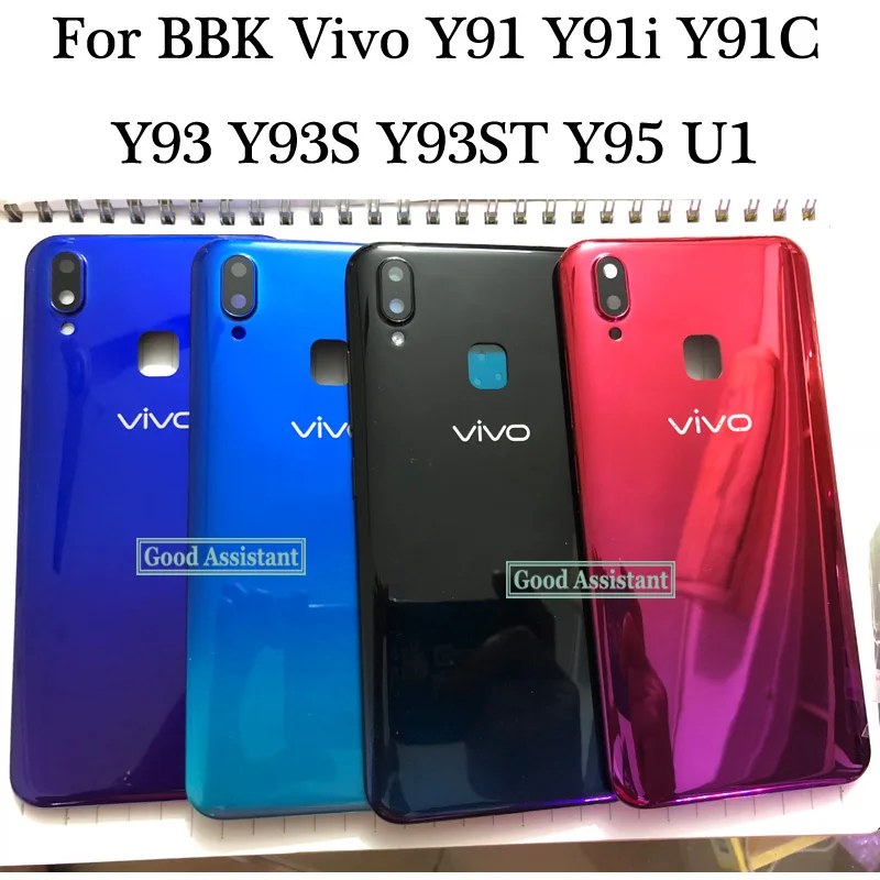 Новинка 6,2 ''для BBK Vivo Y91 Y91i Y91c Y93 Y93s Y93st Y93 Lite Y95 U1 задняя крышка батарейного отсека, корпус, чехол, Задняя стеклянная линза, запчасти