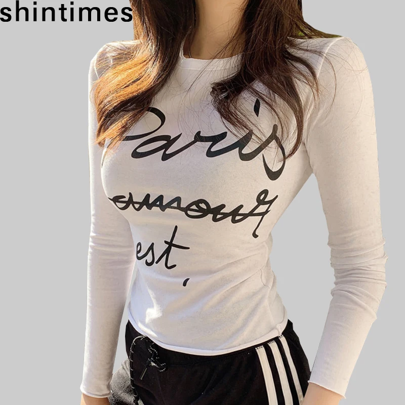 Женская футболка новинка 2019 женские футболки модные топы с буквенным принтом