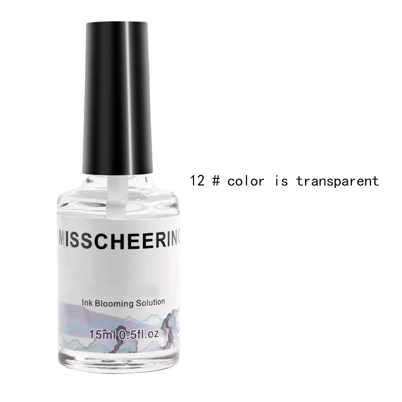 Акварельные чернила для ногтей гель с жидким градиентом 15 мл дизайна мраморным