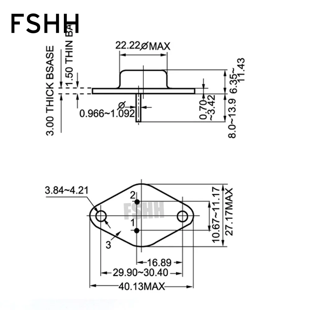 TO66 TO03   TO-66 F1 TO-03 F2