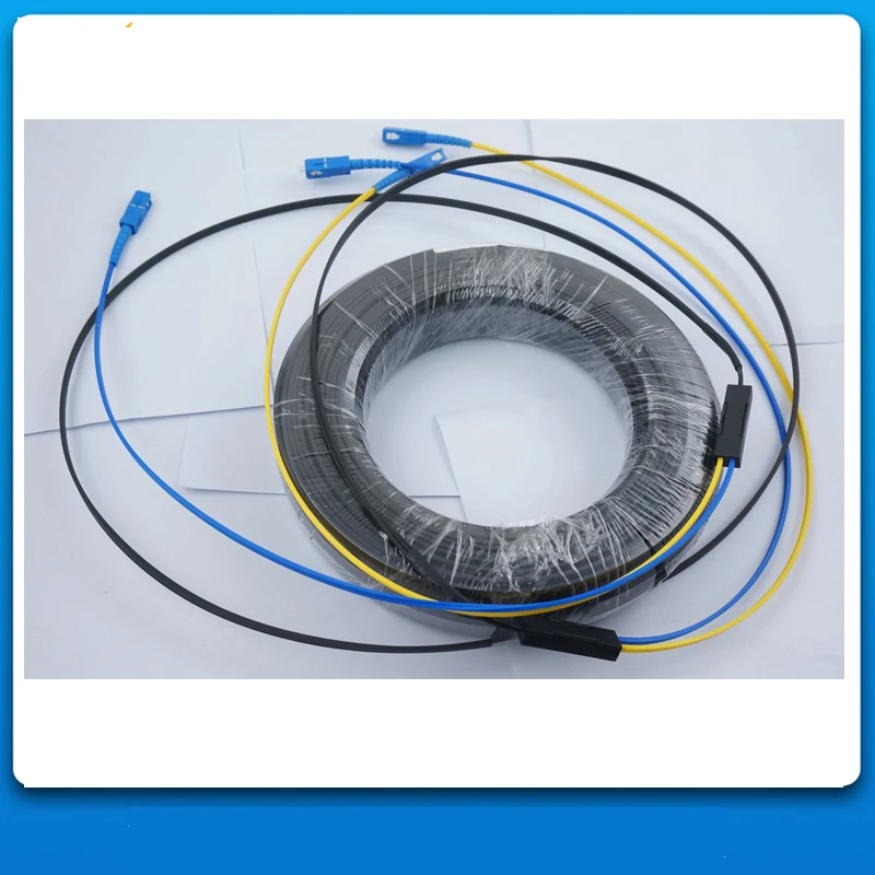 200M Outdoor FTTH Fiber Optic Drop Cable Patch Cord SC/APC to Duplex SM G657A2 LSZH 2cores GJYXCH | Мобильные телефоны и