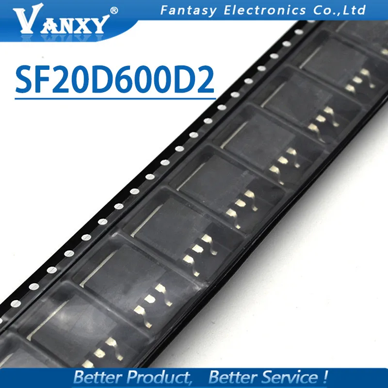 10 шт. SF20D600D2 TO-263 SF20D600 TO263 20D600 20D600D2 600 в 20A новый оригинальный | Электронные