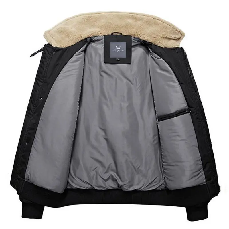 HEE GRAND/мужские стильные парки Новинка 2018 года однотонное пальто с карманами и