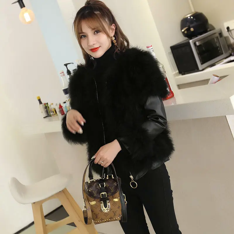 2019 Новое поступление Повседневная винтажная куртка из 100% натурального