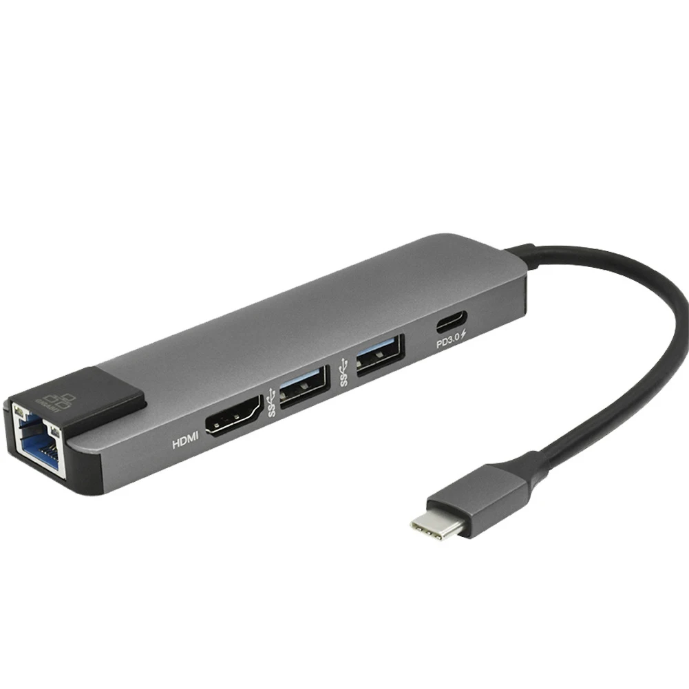 Адаптер Ethernet Сетевая карта C типа К HDMI 3,0 порт usb-хаб Высокоскоростной 5GBbps для Apple ноутбук тип-c телефон