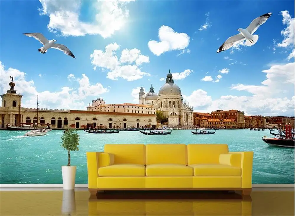 3D обои/Фотообои на заказ/стереоскопический пейзаж венецианской