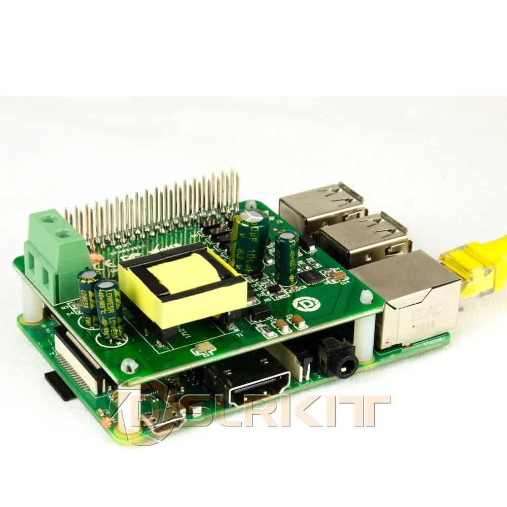 DSLRKIT 5V 3A 4A PoE HAT Raspberry Pi 4 4B 3B+ 3B Plus 802.3at PoE+ power по Ethernet