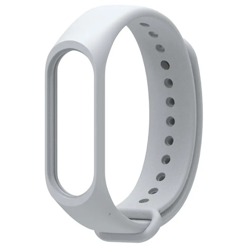 Mi jobs mi Band 3 ремешок силиконовый ремешок для Xiaomi mi ремешок 3 ремешок для браслета mi Band 3 красочные браслеты Смарт-браслет mi band 3 - Цвет: Gray